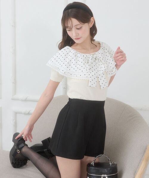 MAJESTIC LEGON / マジェスティックレゴン ショート・ハーフ・半端丈パンツ | ハイウエストショートパンツ | 詳細24