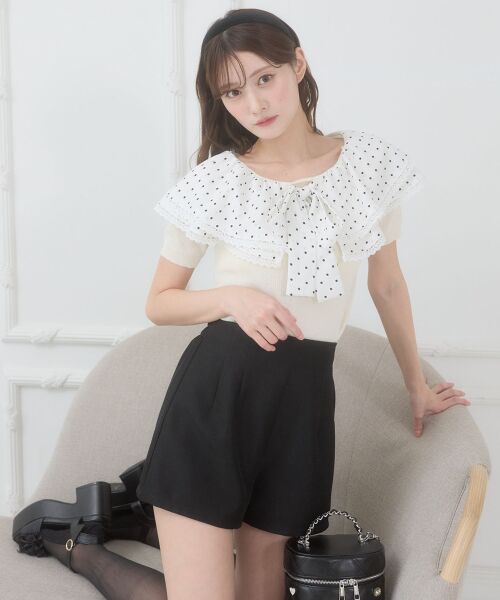 MAJESTIC LEGON / マジェスティックレゴン ショート・ハーフ・半端丈パンツ | ハイウエストショートパンツ | 詳細25