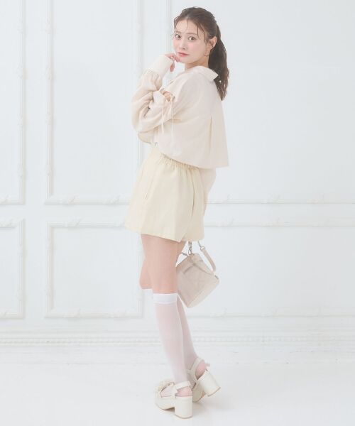 MAJESTIC LEGON / マジェスティックレゴン ショート・ハーフ・半端丈パンツ | ハイウエストショートパンツ | 詳細5