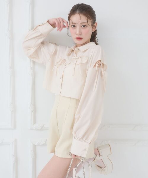 MAJESTIC LEGON / マジェスティックレゴン ショート・ハーフ・半端丈パンツ | ハイウエストショートパンツ | 詳細8