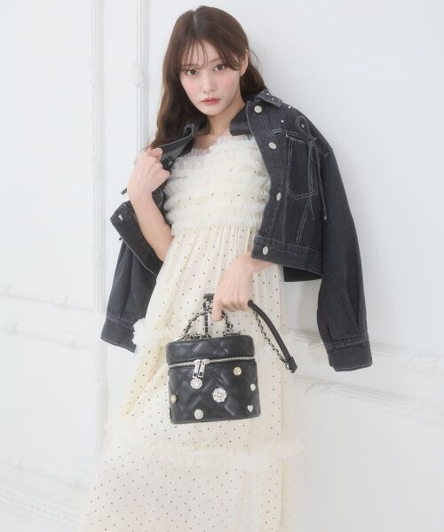 MAJESTIC LEGON / マジェスティックレゴン ロング・マキシ丈ワンピース | フリルチュールロングワンピース | 詳細10