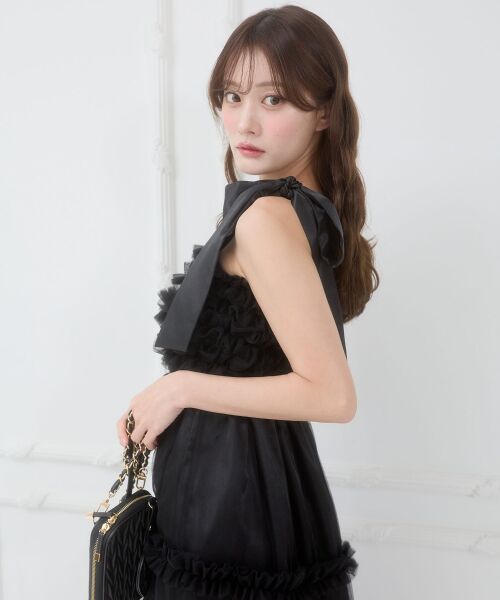 MAJESTIC LEGON / マジェスティックレゴン ロング・マキシ丈ワンピース | フリルチュールロングワンピース | 詳細22