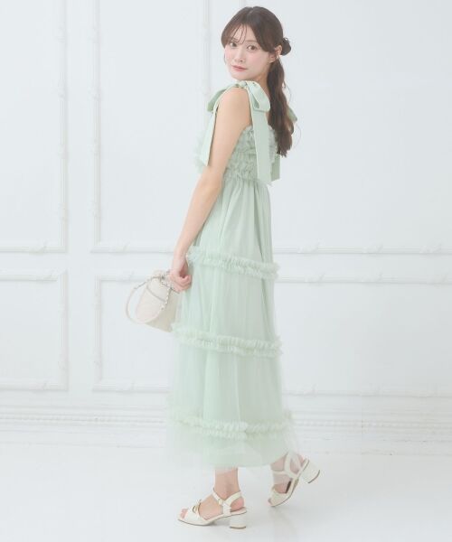 MAJESTIC LEGON / マジェスティックレゴン ロング・マキシ丈ワンピース | フリルチュールロングワンピース | 詳細17