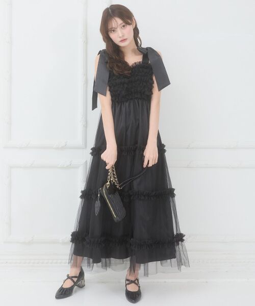 MAJESTIC LEGON / マジェスティックレゴン ロング・マキシ丈ワンピース | フリルチュールロングワンピース | 詳細23