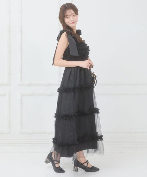 MAJESTIC LEGON / マジェスティックレゴン ロング・マキシ丈ワンピース | フリルチュールロングワンピース | 詳細24