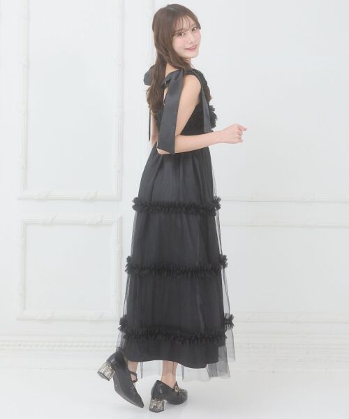 MAJESTIC LEGON / マジェスティックレゴン ロング・マキシ丈ワンピース | フリルチュールロングワンピース | 詳細25