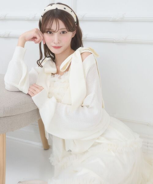 MAJESTIC LEGON / マジェスティックレゴン ロング・マキシ丈ワンピース | フリルチュールロングワンピース | 詳細5