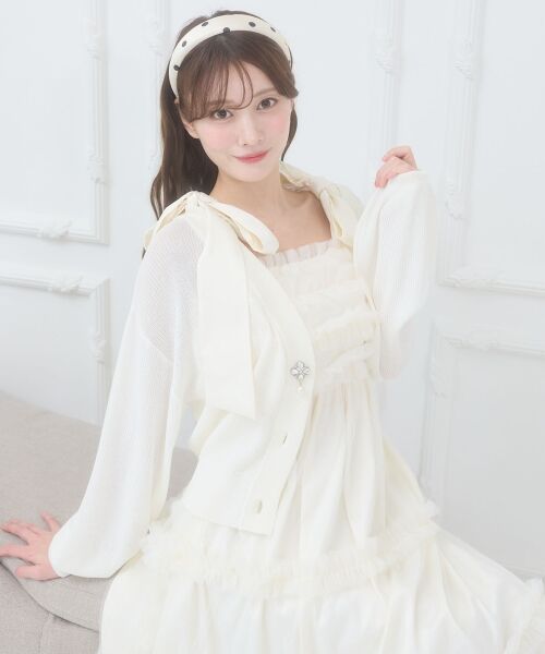 MAJESTIC LEGON / マジェスティックレゴン ロング・マキシ丈ワンピース | フリルチュールロングワンピース | 詳細6