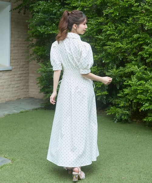 MAJESTIC LEGON / マジェスティックレゴン ロング・マキシ丈ワンピース | サイドレースアップシャツワンピース | 詳細12