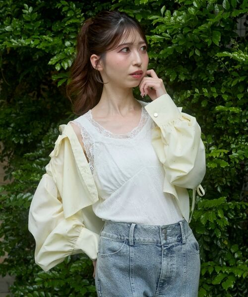 MAJESTIC LEGON / マジェスティックレゴン タンクトップ | レースクロスタンク（オフ）