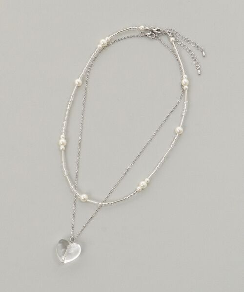 MAJESTIC LEGON / マジェスティックレゴン ネックレス・ペンダント・チョーカー | クリアハートモチーフネックレス | 詳細3