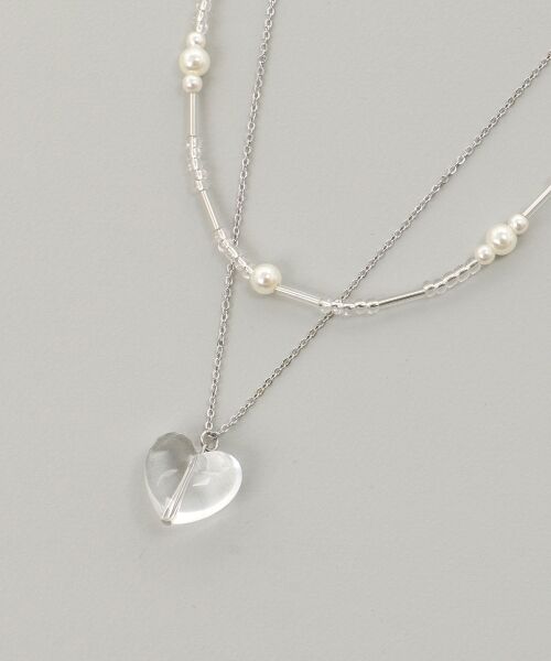 MAJESTIC LEGON / マジェスティックレゴン ネックレス・ペンダント・チョーカー | クリアハートモチーフネックレス | 詳細6