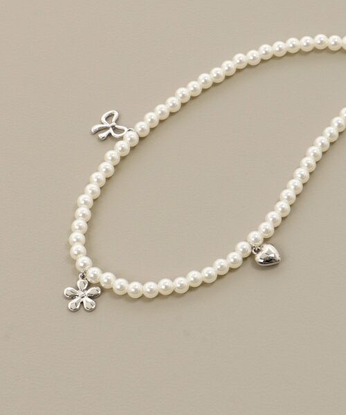 MAJESTIC LEGON / マジェスティックレゴン ネックレス・ペンダント・チョーカー | アソートモチーフパールネックレス（柄Ａ）