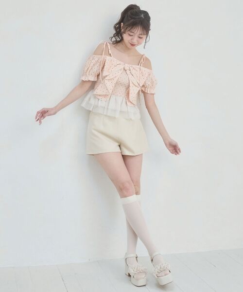 MAJESTIC LEGON / マジェスティックレゴン シャツ・ブラウス | キラキラチェーン付きリボンブラウス | 詳細14