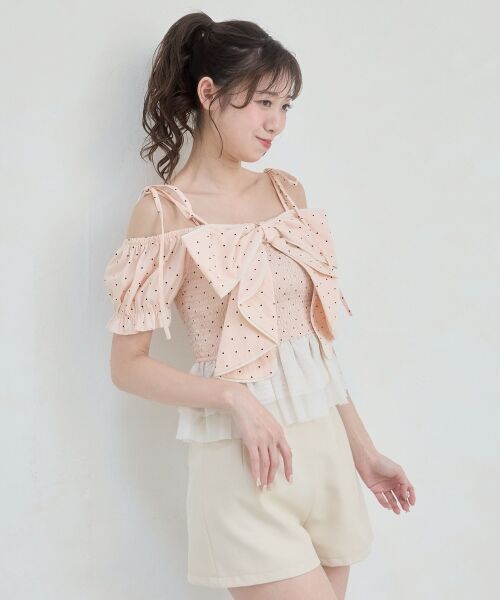 MAJESTIC LEGON / マジェスティックレゴン シャツ・ブラウス | キラキラチェーン付きリボンブラウス | 詳細18