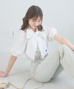 MAJESTIC LEGON / マジェスティックレゴン シャツ・ブラウス | レディボウタイブラウス