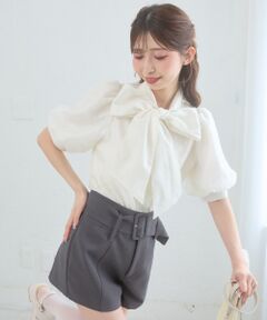 MAJESTIC LEGON / マジェスティックレゴン シャツ・ブラウス | レディボウタイブラウス