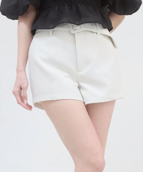 MAJESTIC LEGON / マジェスティックレゴン ショート・ハーフ・半端丈パンツ | ベルトセットハイウエストショートパンツ | 詳細15