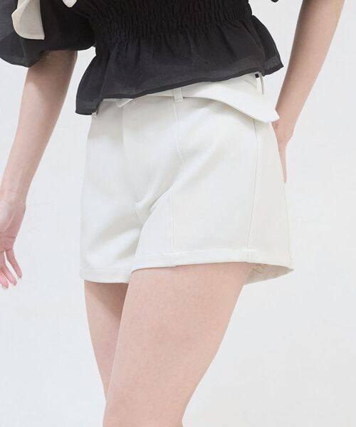 MAJESTIC LEGON / マジェスティックレゴン ショート・ハーフ・半端丈パンツ | ベルトセットハイウエストショートパンツ | 詳細16