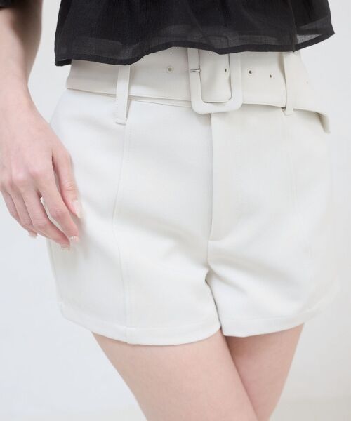MAJESTIC LEGON / マジェスティックレゴン ショート・ハーフ・半端丈パンツ | ベルトセットハイウエストショートパンツ | 詳細19