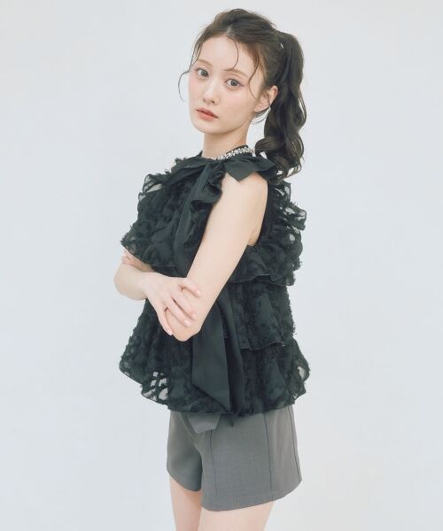 MAJESTIC LEGON / マジェスティックレゴン ショート・ハーフ・半端丈パンツ | ベルトセットハイウエストショートパンツ | 詳細22
