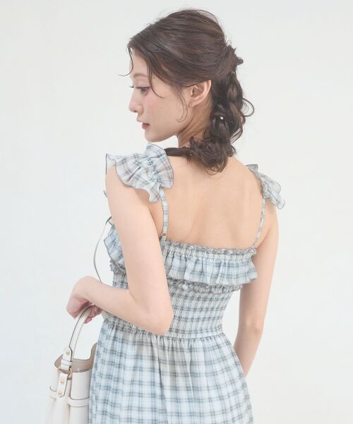 MAJESTIC LEGON / マジェスティックレゴン ロング・マキシ丈ワンピース | ショルダーフリルキャミワンピース | 詳細18