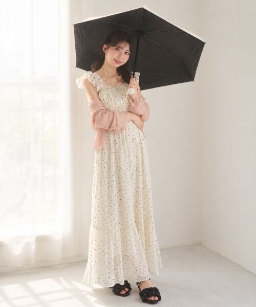 MAJESTIC LEGON / マジェスティックレゴン ロング・マキシ丈ワンピース | ショルダーフリルキャミワンピース | 詳細12