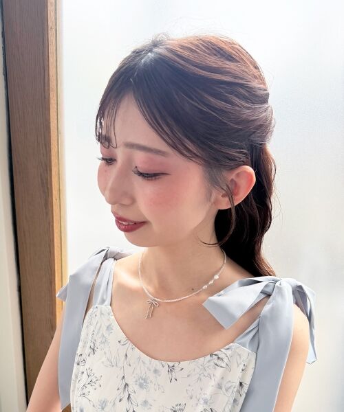 MAJESTIC LEGON / マジェスティックレゴン ネックレス・ペンダント・チョーカー | リボンモチーフビーズネックレス | 詳細1