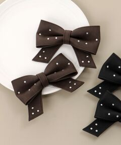 MAJESTIC LEGON / マジェスティックレゴン その他小物 | ビジュー付きリボンクリップ