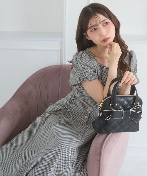 MAJESTIC LEGON / マジェスティックレゴン ロング・マキシ丈ワンピース | サイドレースアップスクエアネックワンピ | 詳細13