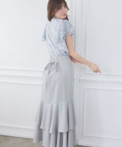 MAJESTIC LEGON / マジェスティックレゴン ロング・マキシ丈スカート | キラキラレースアップマーメイドスカート