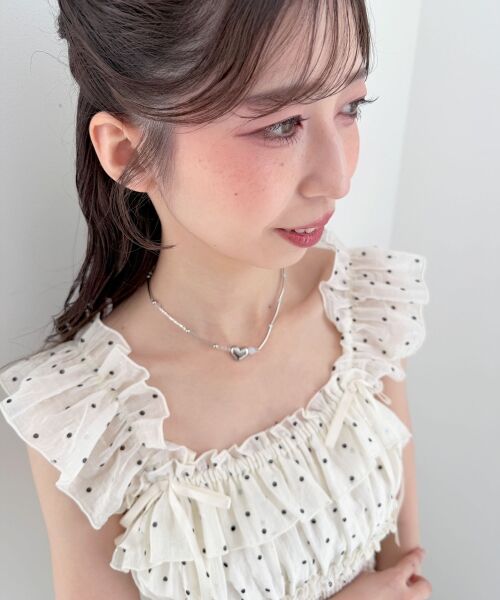 MAJESTIC LEGON / マジェスティックレゴン ネックレス・ペンダント・チョーカー | ハートモチーフビーズネックレス（柄Ａ）