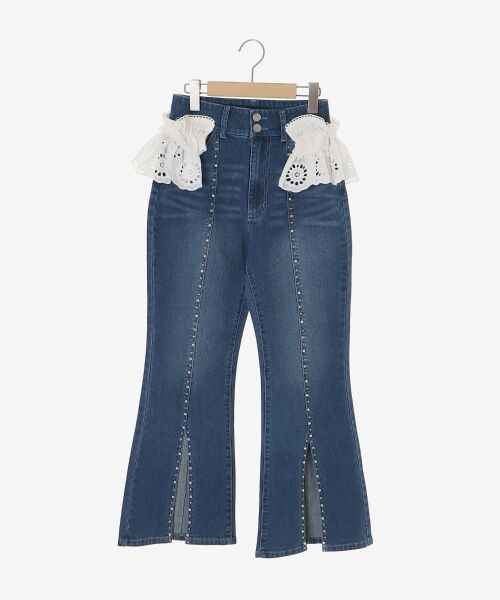MAJESTIC LEGON / マジェスティックレゴン デニムパンツ | 2wayレースフリルキラキラデニムパンツ | 詳細28
