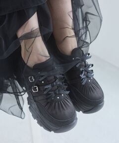 MAJESTIC LEGON / マジェスティックレゴン スニーカー | ビジュー厚底リボンスニーカー