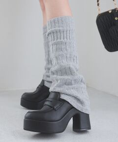 MAJESTIC LEGON / マジェスティックレゴン フラットシューズ | レッグウォーマー付き厚底ローファー
