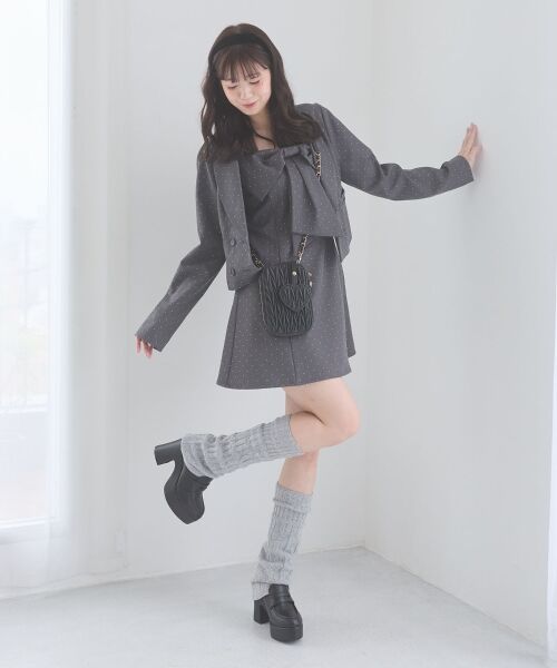 MAJESTIC LEGON / マジェスティックレゴン フラットシューズ | レッグウォーマー付き厚底ローファー | 詳細11