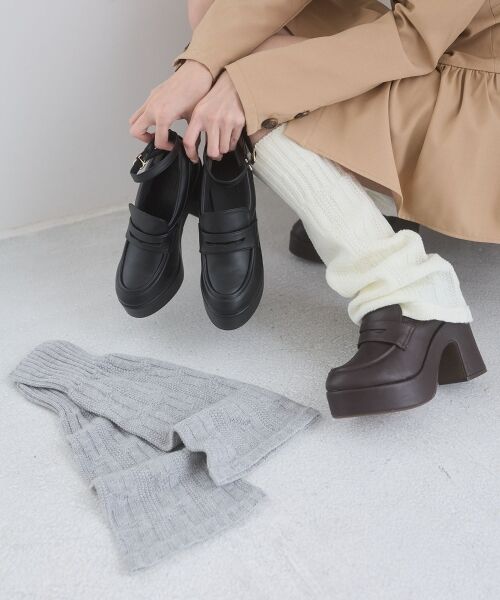 MAJESTIC LEGON / マジェスティックレゴン フラットシューズ | レッグウォーマー付き厚底ローファー | 詳細5