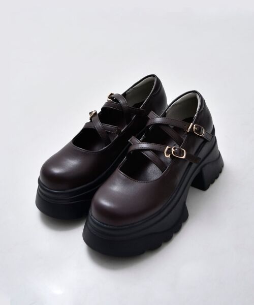 MAJESTIC LEGON / マジェスティックレゴン スニーカー | ダブルクロス厚底スニーカーローファー | 詳細18