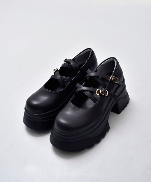 MAJESTIC LEGON / マジェスティックレゴン スニーカー | ダブルクロス厚底スニーカーローファー | 詳細19