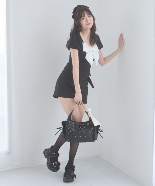 MAJESTIC LEGON / マジェスティックレゴン トートバッグ | 2WAYリボンキルティングバッグ | 詳細10