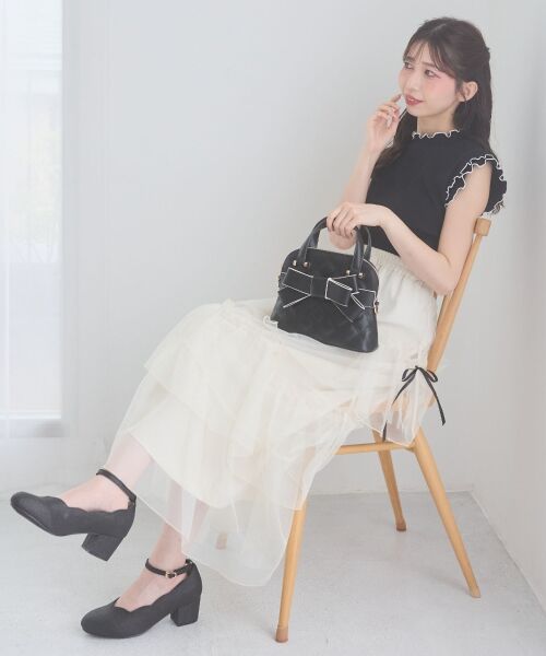 MAJESTIC LEGON / マジェスティックレゴン ショルダーバッグ | キルティングリボンミニバッグ | 詳細14