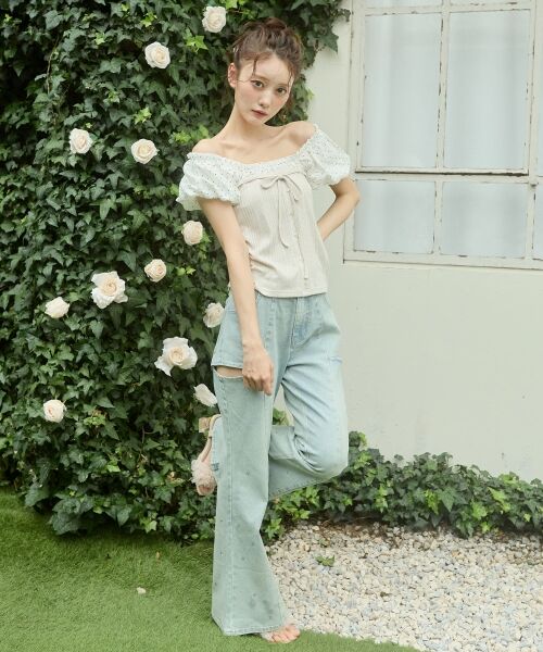 MAJESTIC LEGON / マジェスティックレゴン Tシャツ | 2wayドッキング半袖トップス | 詳細1