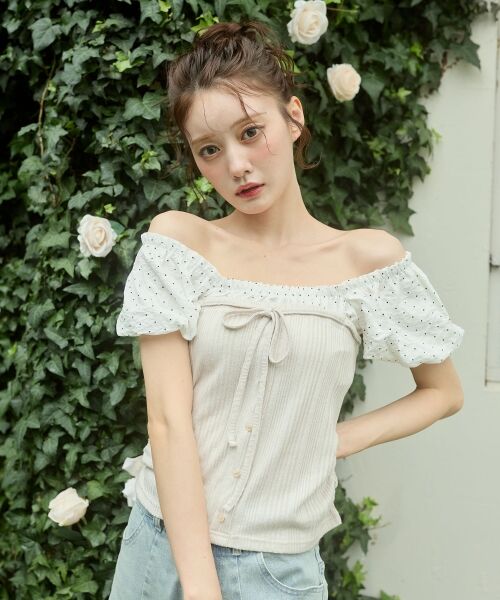 MAJESTIC LEGON / マジェスティックレゴン Tシャツ | 2wayドッキング半袖トップス | 詳細5