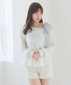 MAJESTIC LEGON / マジェスティックレゴン Tシャツ | マルチwayペプラムロゴトップス