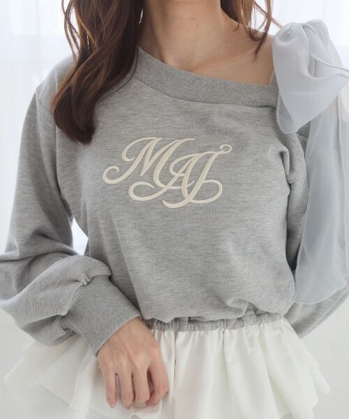 MAJESTIC LEGON / マジェスティックレゴン Tシャツ | マルチwayペプラムロゴトップス | 詳細18