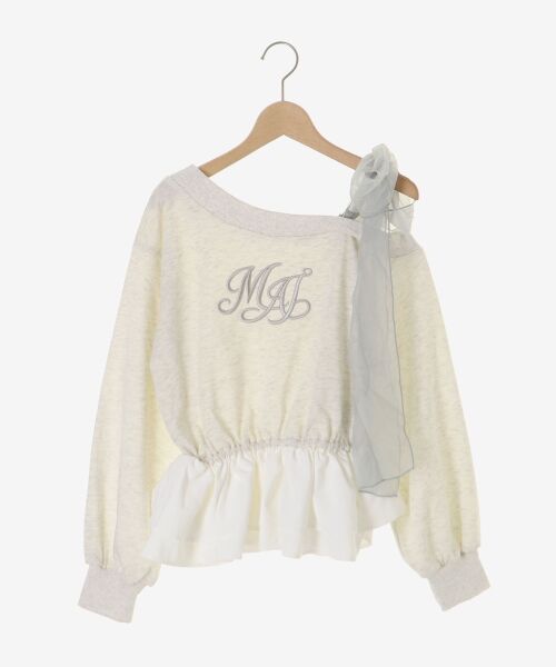MAJESTIC LEGON / マジェスティックレゴン Tシャツ | マルチwayペプラムロゴトップス | 詳細20