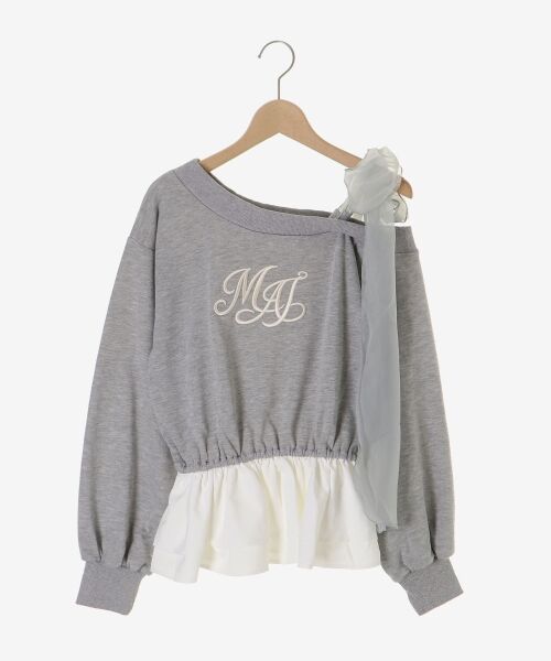 MAJESTIC LEGON / マジェスティックレゴン Tシャツ | マルチwayペプラムロゴトップス | 詳細21