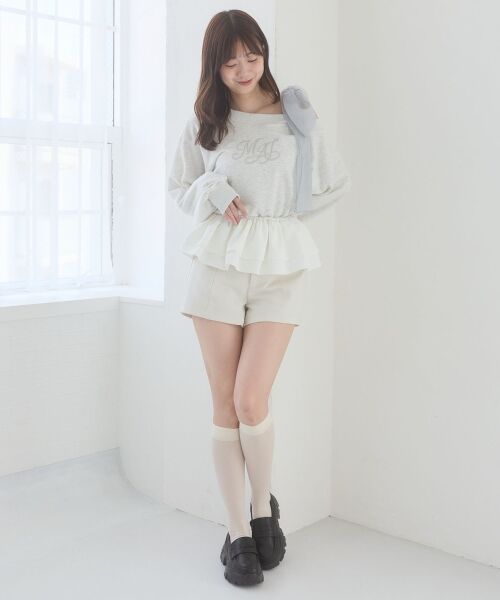 MAJESTIC LEGON / マジェスティックレゴン Tシャツ | マルチwayペプラムロゴトップス | 詳細6
