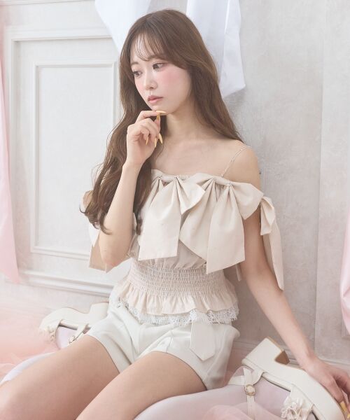 MAJESTIC LEGON / マジェスティックレゴン シャツ・ブラウス | キラキラメニーリボンブラウス | 詳細10