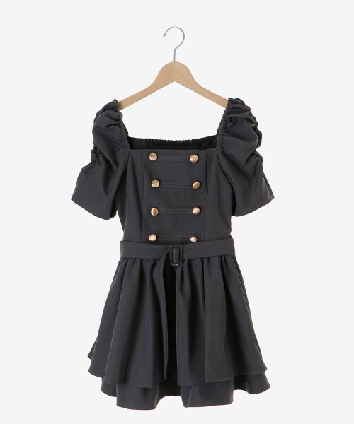 MAJESTIC LEGON / マジェスティックレゴン ミニ丈・ひざ丈ワンピース | ナポレオンデザインミニワンピース | 詳細19